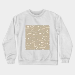 Gray color wavey pattern Crewneck Sweatshirt